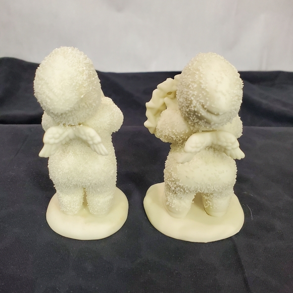 Snow-babies “I Made This Just For You”"One Little Candle"Set of Two by Dept. 56 - Picture 4 of 9